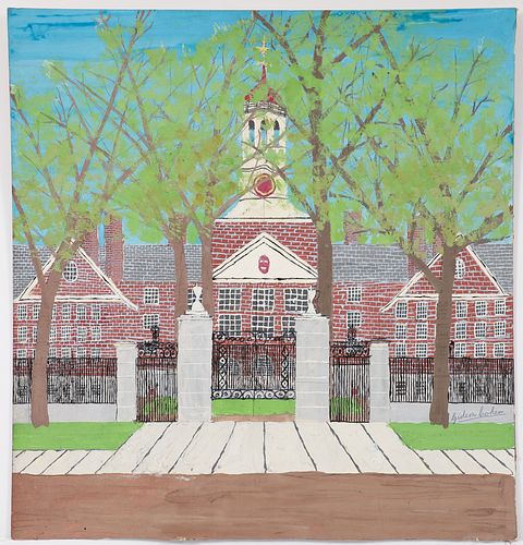 Gideon Cohen Casein Painting Dunster House Harvard