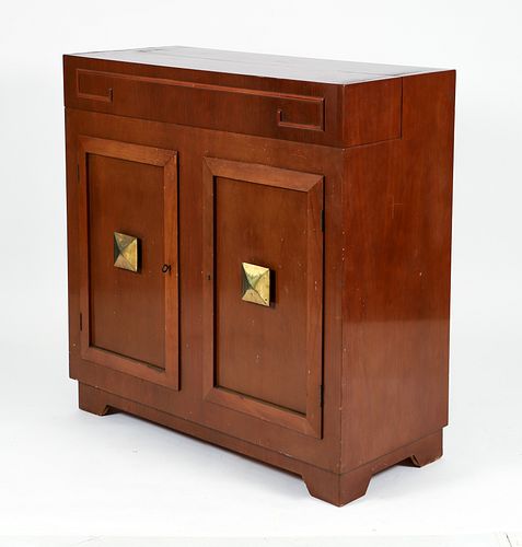 James Mont Style Refrigerated Bar Cabinet 