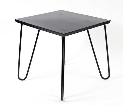 Late 20th Century MCM Style Hairpin Leg Side Table