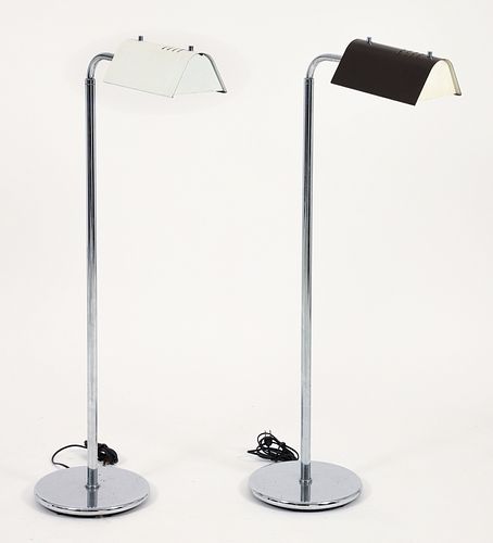 Two Gerald Thurston Lightolier Floor Lamps 