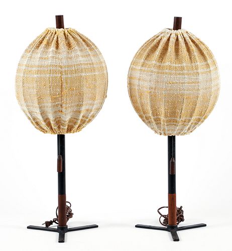 Pair of MCM Danish Table Lamps 