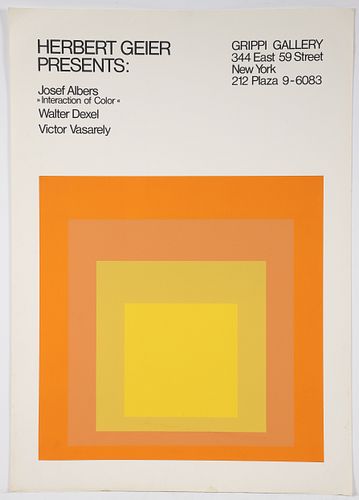 Josef Albers Large Homage to the Square Screenprint Poster