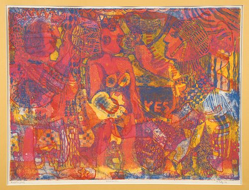 Marie Kelly Intaglio and Lithograph Circus Poster 1972