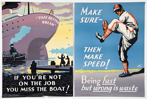 2 Think American Chet Miller Posters, c. 1950s