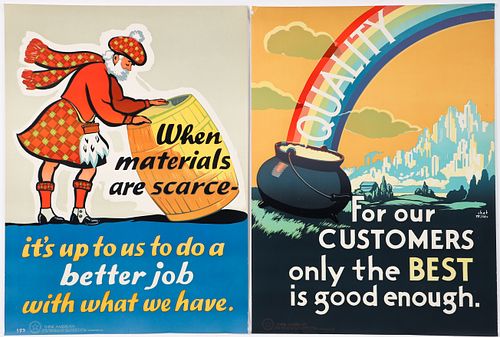2 Think American Chet Miller Posters, c. 1950s