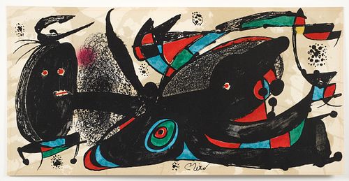 Joan Miro Color Lithograph from Escultor Suite