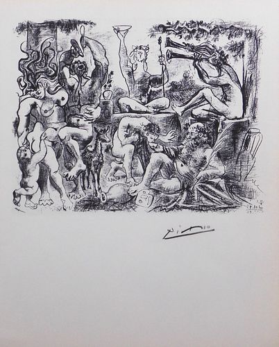 Style of Pablo Picasso:  Bacchanal