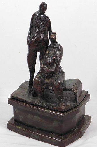 Henry Moore (English, 1898-1986) Style of: Sitting and Standing Figures