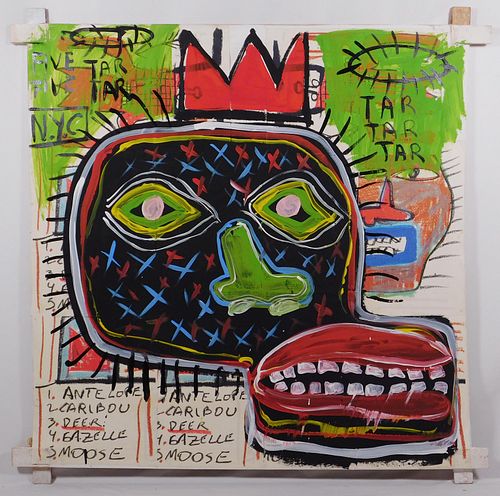 Jean-Michel Basquiat, Attributed: Tar, Tar, Tar