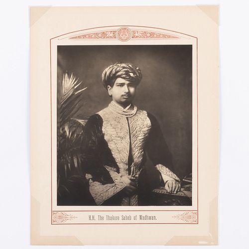 Lala Deen Dayal (1844-1905): Princely Rulers: Group of Seven Portraits