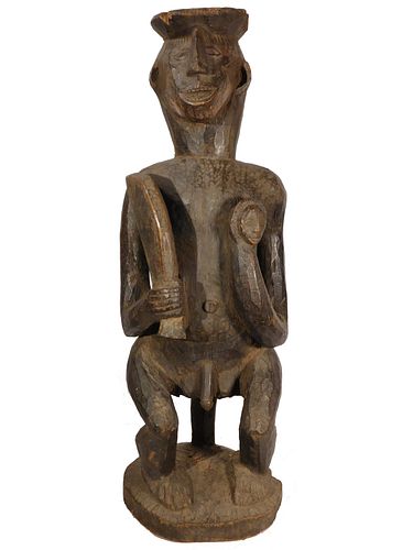 Seated Figure of a Warrior, Ibibio People, Nigeria