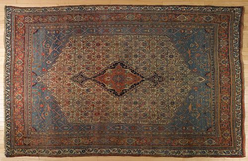 Bidjar carpet, early 20th c., 11'3'' x 7'6''. Provenance: Rentschler collection.