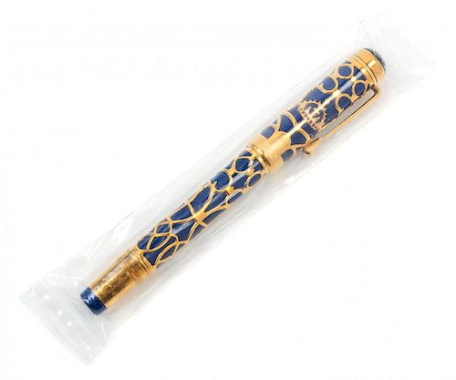 A Montblanc Patron of the Arts: Prince Regent 18 Karat Gold 888 Limited Edition Fountain Pen
