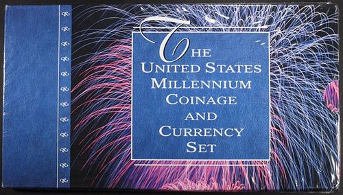 2000 US MILLENNIUM COINAGE & CURRENCY SET