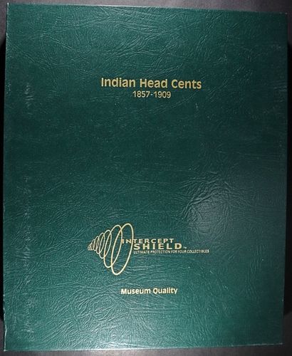 PARTIAL INDIAN HEAD CENTS 1857-1909 ALBUM