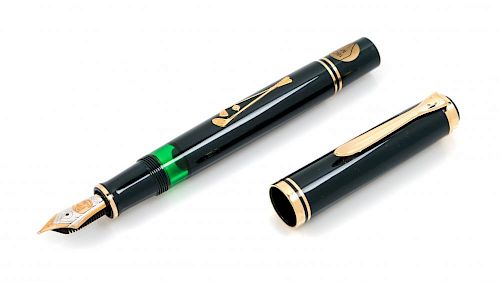 A Pair of Pelikan Golf Limited Edition Fountain Pens