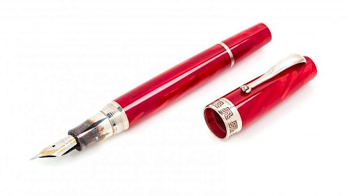 A Montegrappa Historia: Red Limited Edition Fountain Pen