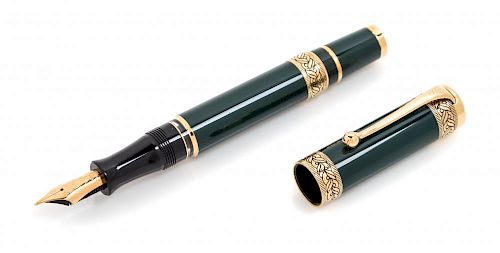 An Aurora Dante Alighieri Limited Edition Fountain Pen and Ink Set