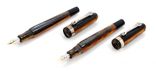A Pair of Marlen Continenti: Africa Special Edition Fountain Pens