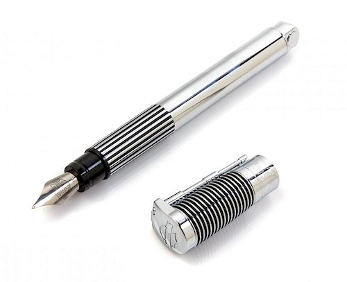 A Waterman Harley Davidson Commemorative Special Edition Fountain Pen Length 5 1/2 inches.