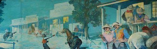 Ross Gill, (American, 1887-1969), Frontier Saloon
