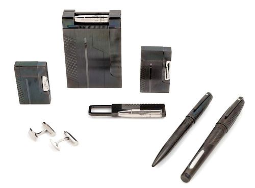 An S.T. Dupont James Bond 007 Limited Edition Pen, Lighter and Cufflink Set