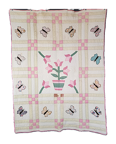 Vintage c1930 Butterfly Quilt