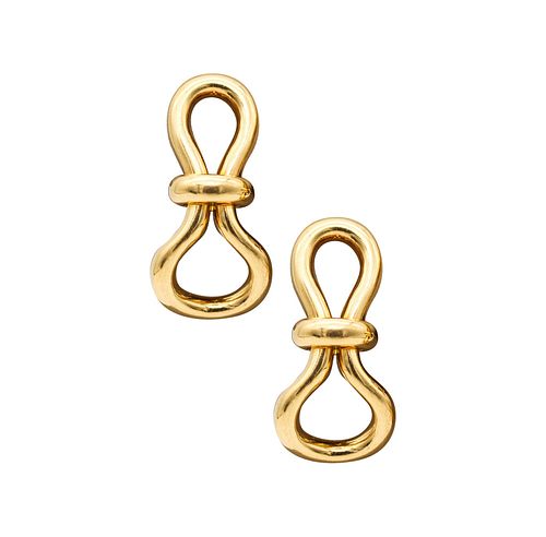 Tiffany & Co. By Paloma Picasso Pair Of Knots Earrings In Solid 18Kt Yellow Gold