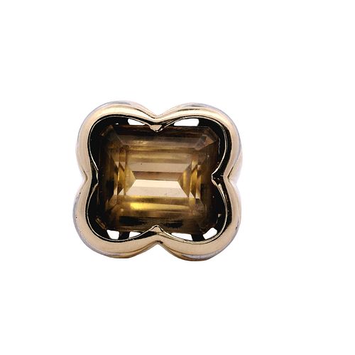 Design 18kt Gold Ring with Citrine