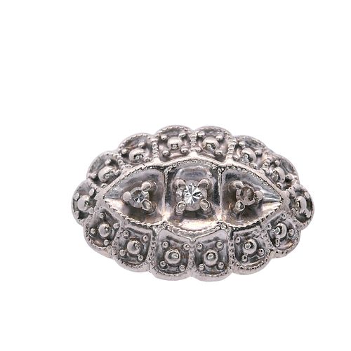 14kt white Gold Ring with Diamonds