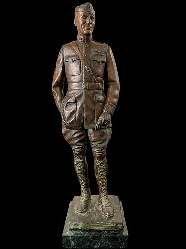 Bronze Soldier Statuette by Robert Dean