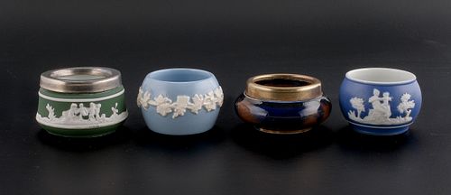 4 English Ceramic Open Salts
