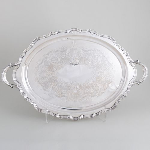 Reed & Barton Silver Plate Tray in the 'Provincial' Pattern