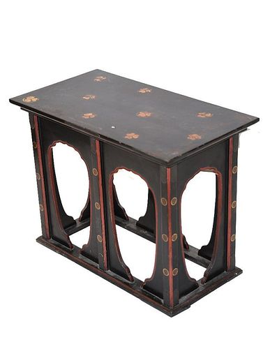 Japanese Lacquered Buddhist Stand, Late 18th Century.