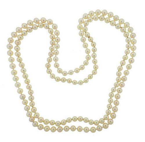 8.5mm to 9mm Pearl Necklace Lot of 2