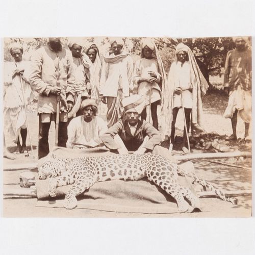 Group of Five Scenes of Tiger Hunting in India