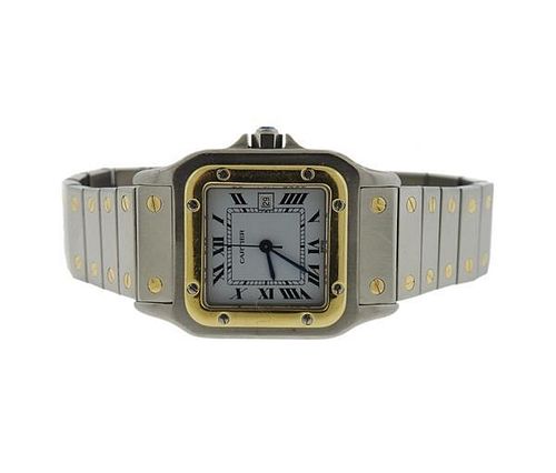 Cartier Santos 18k Gold Stainless Automatic Watch