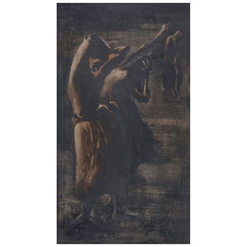 MARYSOLE WÖRNER BAZ, Sin título, Sin firma, Óleo sobre masonite, 107 x 60 cm