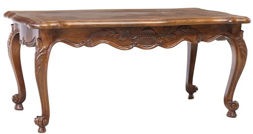 FRENCH LOUIS XV STYLE CARVED COFFEE TABLE