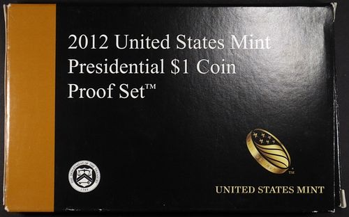 2012 US PRES $1 COIN PROOF SET