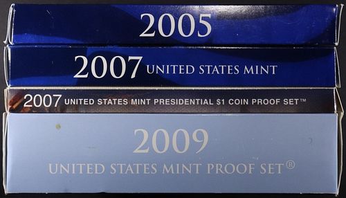 2005, 2007, 2009 US PROOF SETS