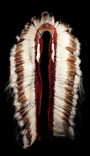 Native Headdress, 72" long overall 
