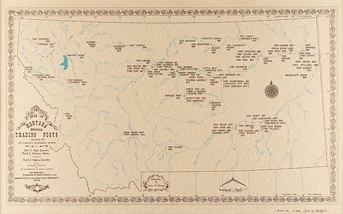 Map of Montana Trading Posts