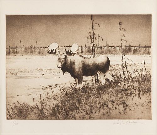 Michael Coleman, two etchings