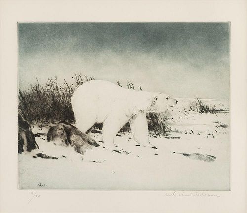 Michael Coleman, etching
