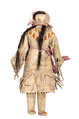 Plateau or Cheyenne Beaded Doll