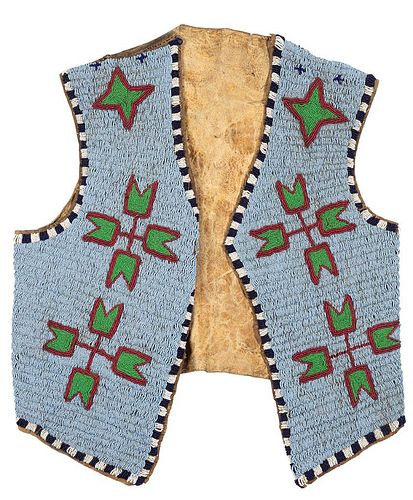 Sioux Beaded Man's Vest