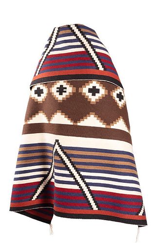 Third Phase Chief's Style Navajo Blanket, 5'9" x 4'11"