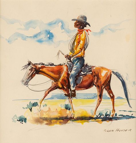 Allan Houser, watercolor