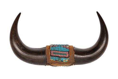 Beaded Buffalo Horns
